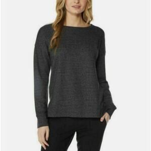 32 Degrees Heat Womens Size Extra Large Grey And Black Sweater High-Low New